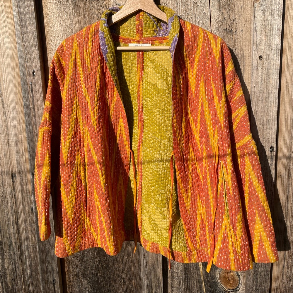 TOAST kantha stitched jacket!! Bittersweet departure with this very special item